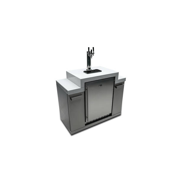 Summit Appliance 6.3 Cubic Feet Stainless Steel/Glass Outdoor Single